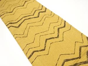 幾何学模様織り出し袋帯